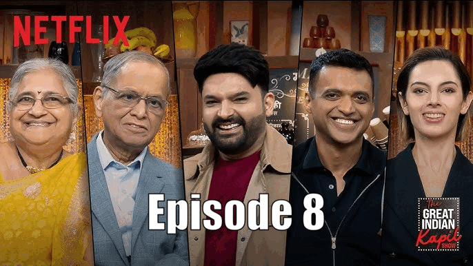 The Great Indian Kapil Show 2024 Business Baazigars Sudha Murthy, Narayan Murthy, Deepinder Goyal and Gia Goyal S2Ep8 Episode 8 Movie